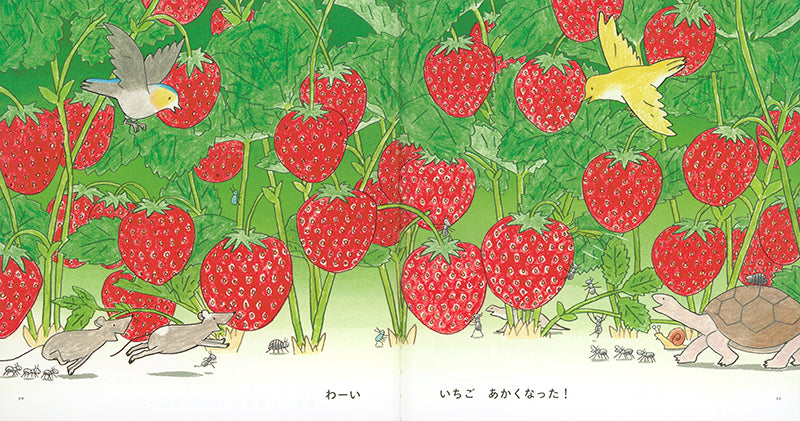 いちご おおきくなーれ