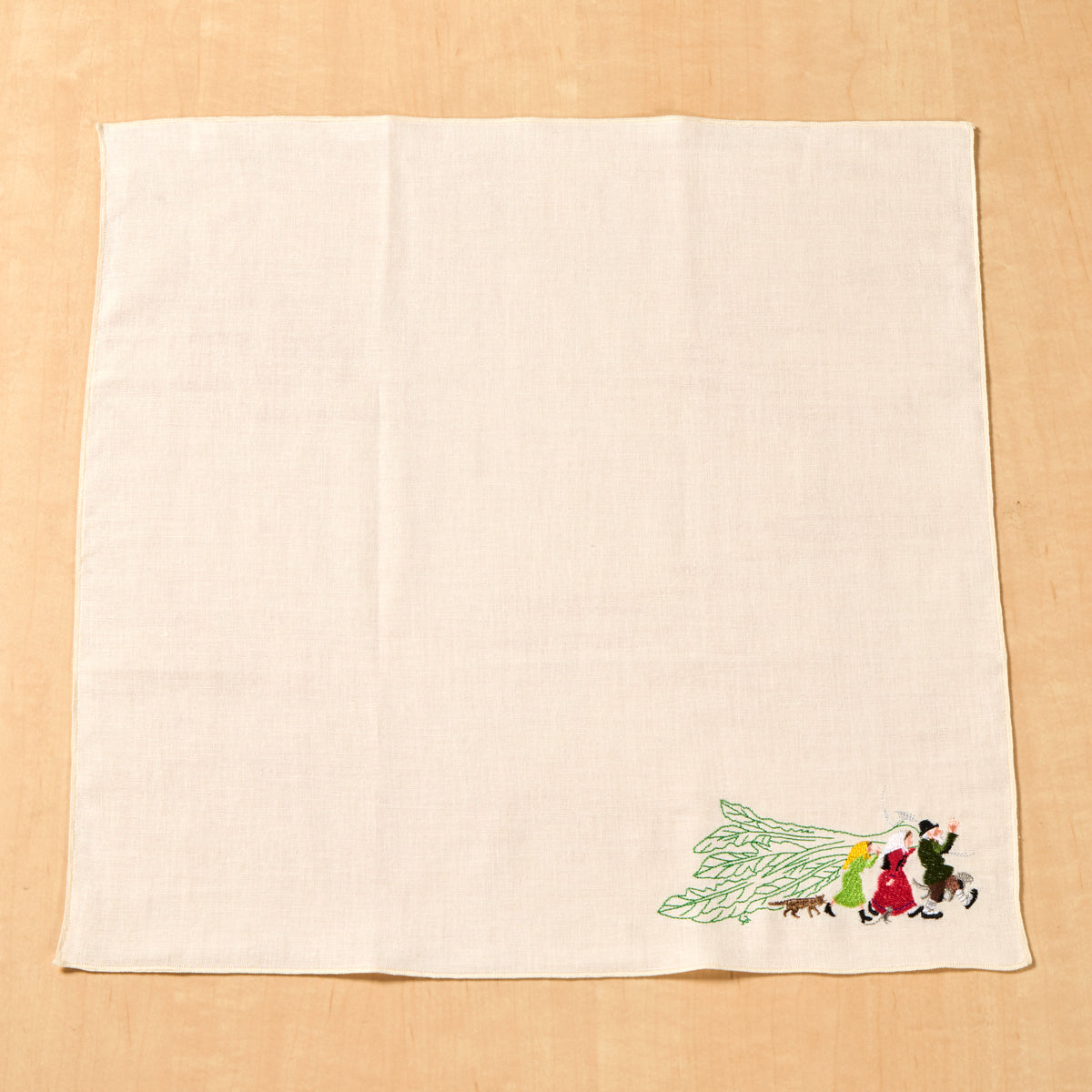 おおきなかぶ 刺繍ガーゼハンカチ