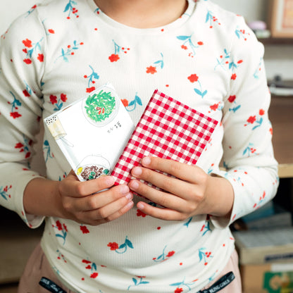 絵本の製本屋さんがつくる製本キット - ハリネズミのちょこっと製本 2冊分