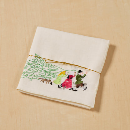 おおきなかぶ 刺繍ガーゼハンカチ